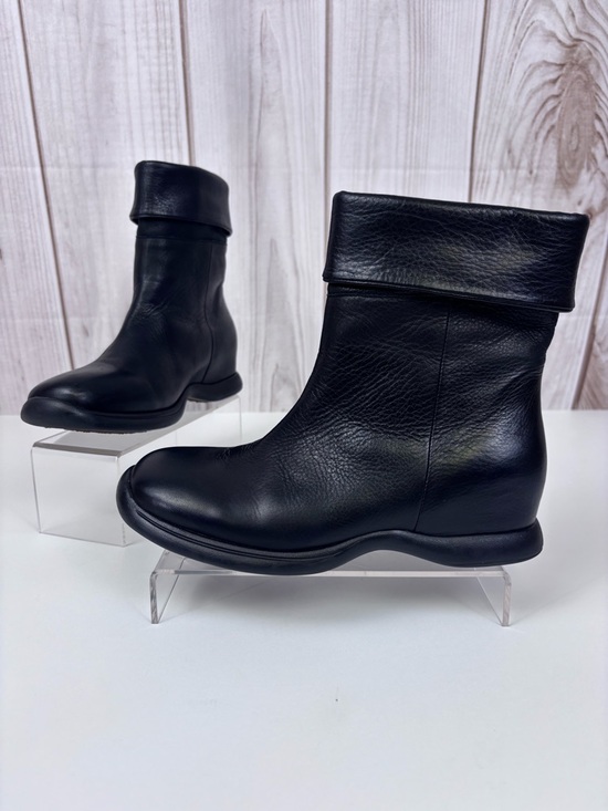 L'Amour Des Pieds Shoes - L'Amour Des Pied Boots Hidden Wedge Fold-Cuffed Boot Equestrian Black Size 5.5